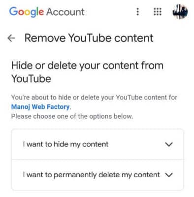 How to Hide or Delete YouTube channel (Step by Step) 17