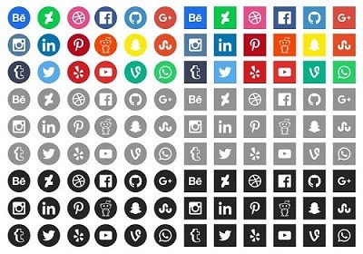 25 Best Free Beautiful Social Media Icon Packs for 2023 13